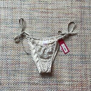 target (xhilaration) black/cream baiting suits bottoms in xs